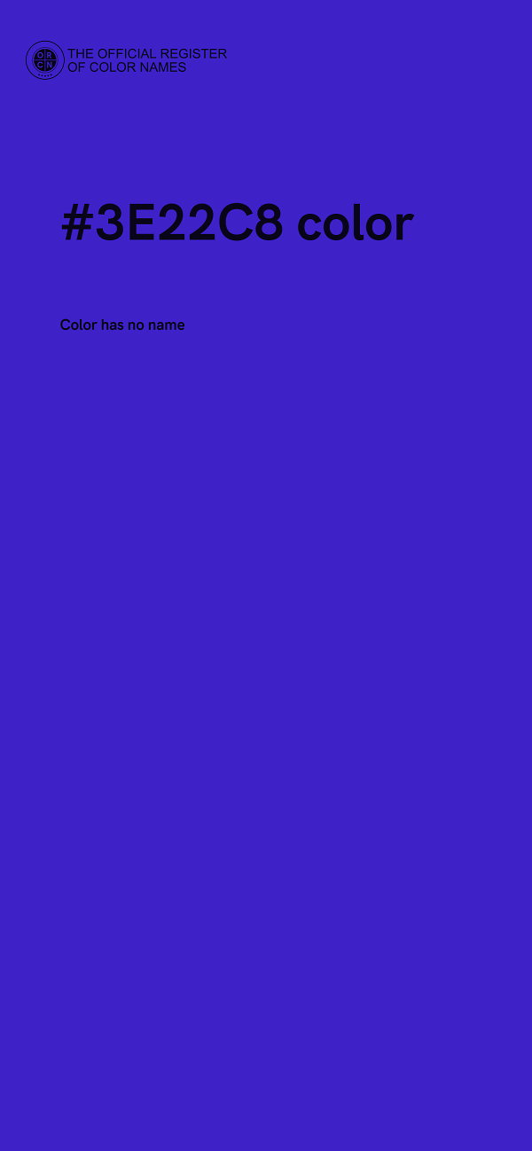 #3E22C8 color image