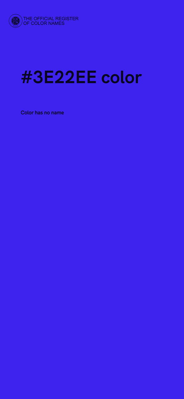#3E22EE color image