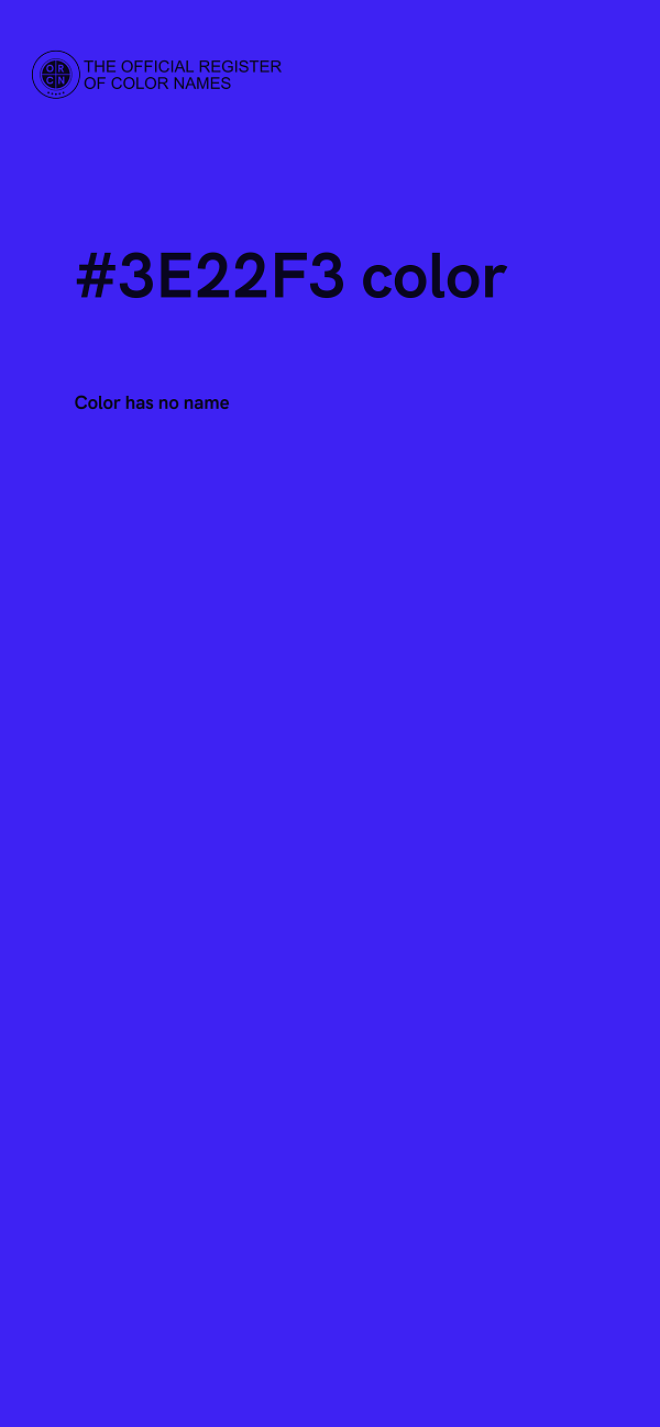 #3E22F3 color image