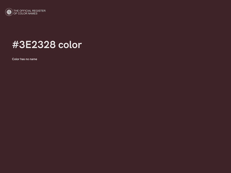 #3E2328 color image