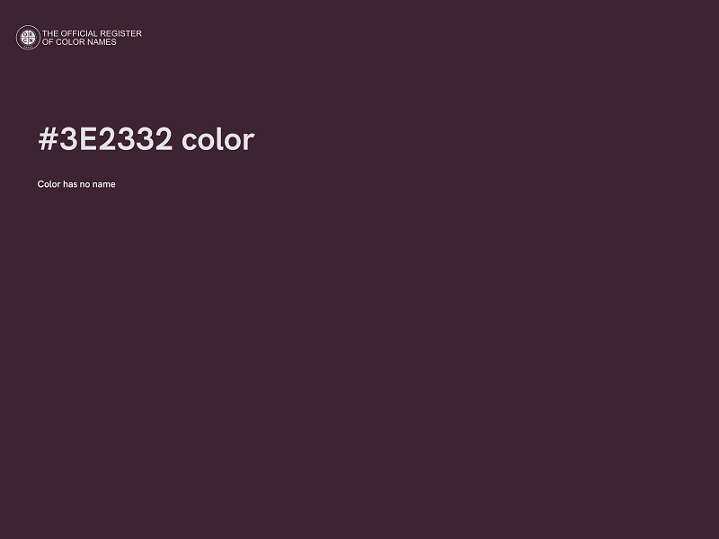 #3E2332 color image