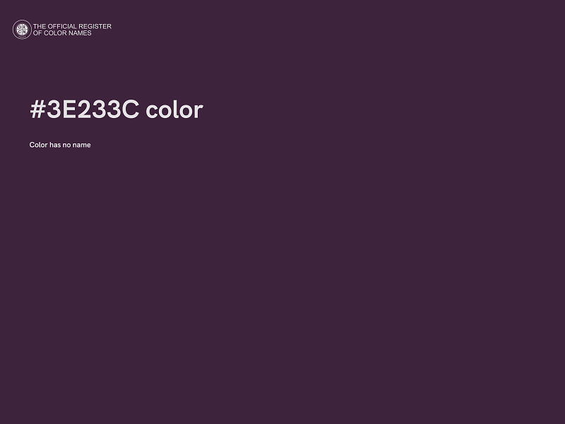 #3E233C color image