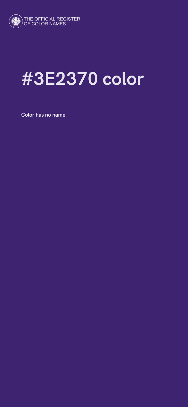 #3E2370 color image