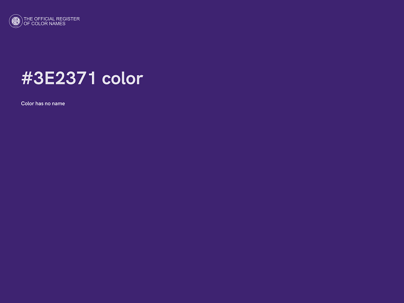 #3E2371 color image