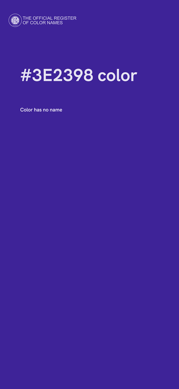 #3E2398 color image
