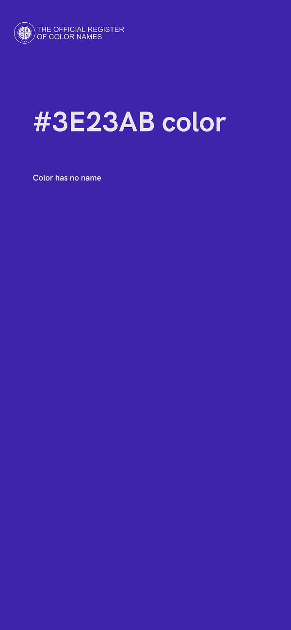 #3E23AB color image