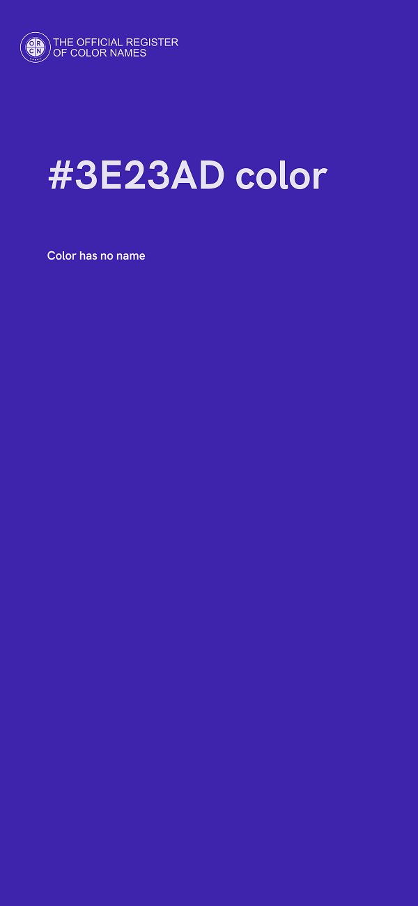 #3E23AD color image