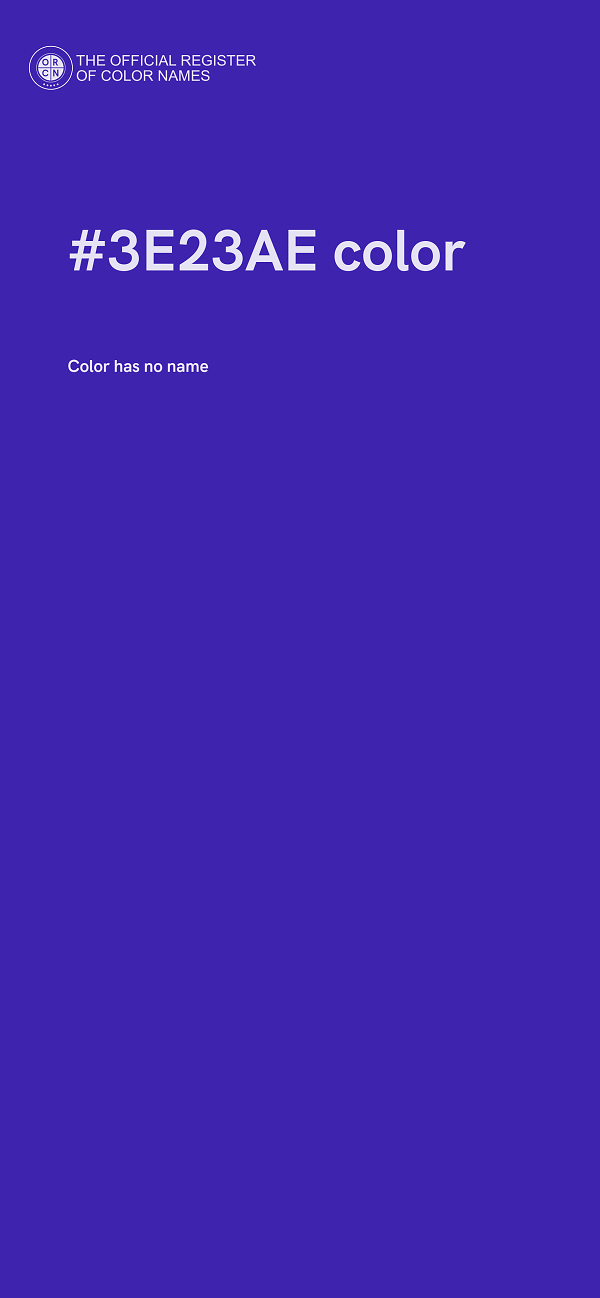 #3E23AE color image