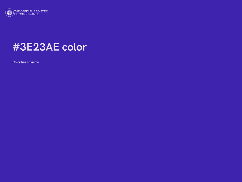 #3E23AE color image