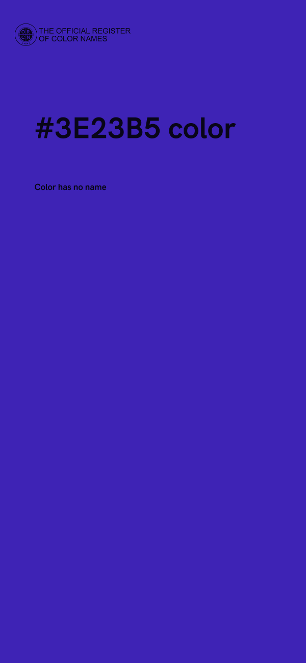 #3E23B5 color image