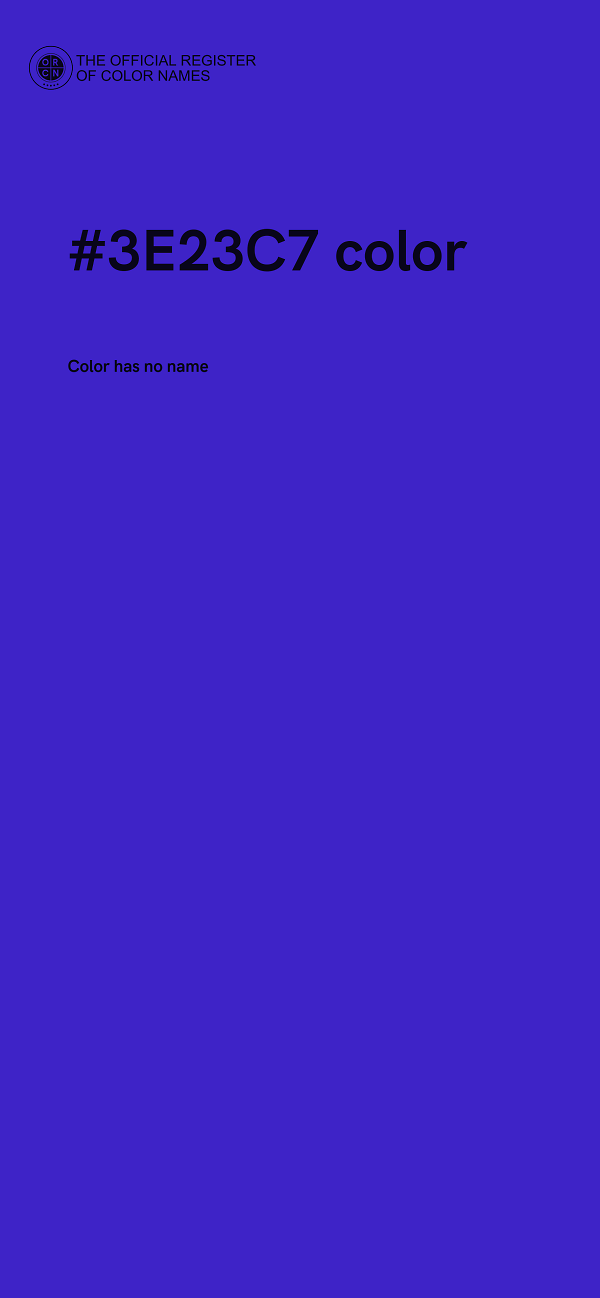 #3E23C7 color image