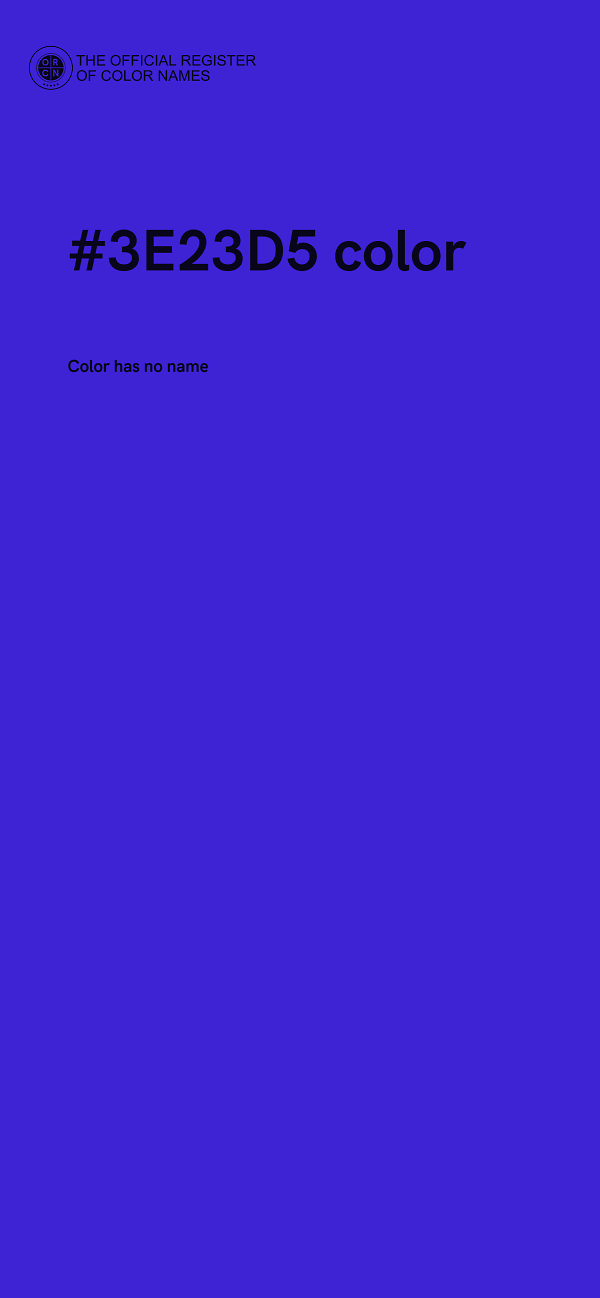 #3E23D5 color image