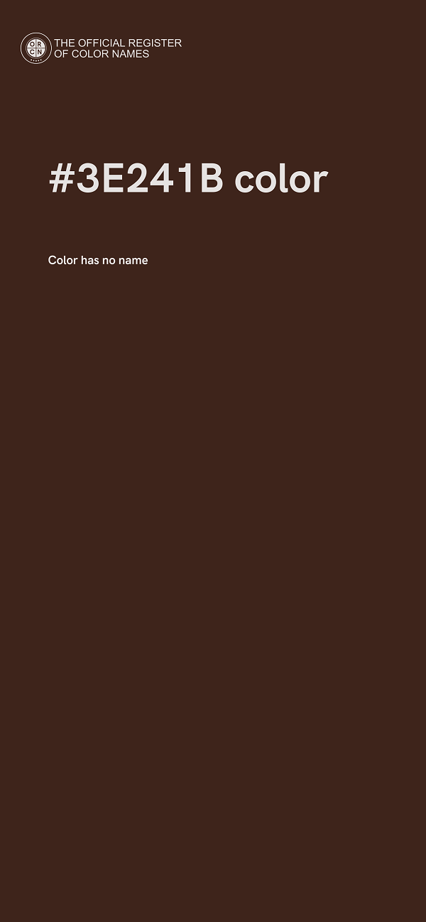 #3E241B color image