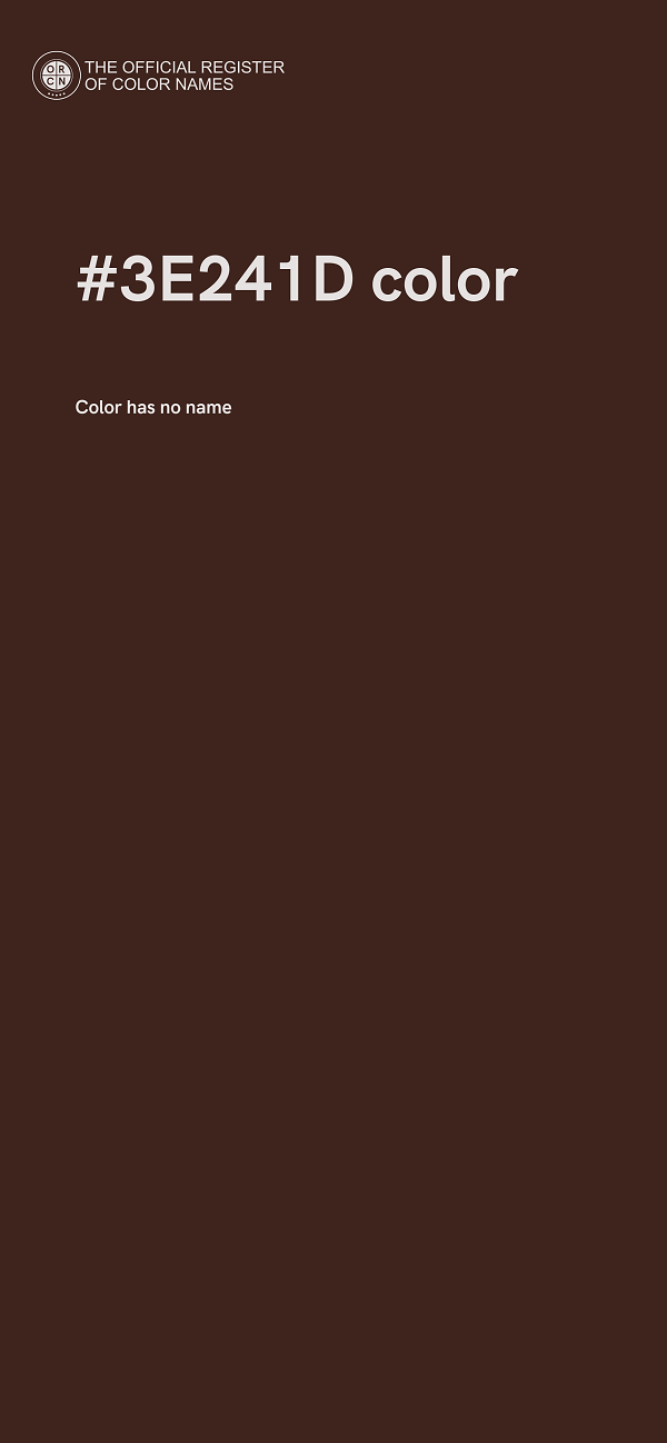 #3E241D color image