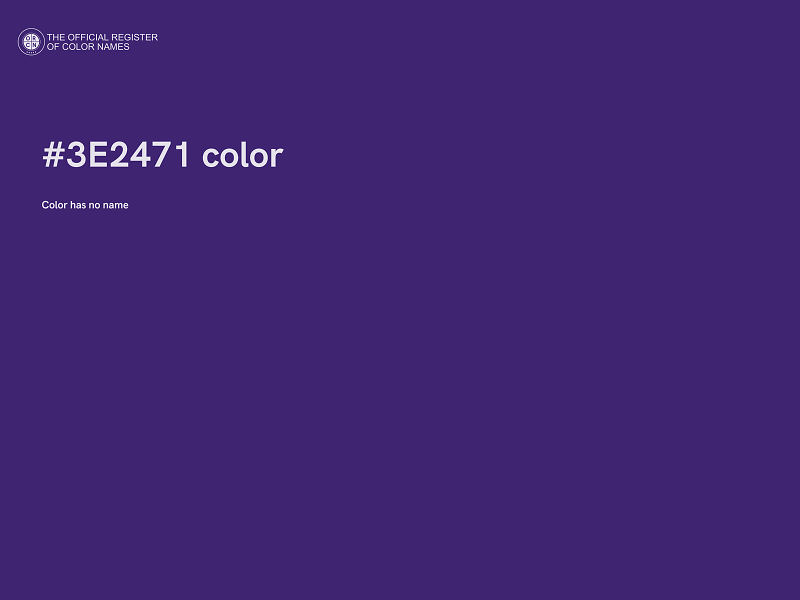 #3E2471 color image