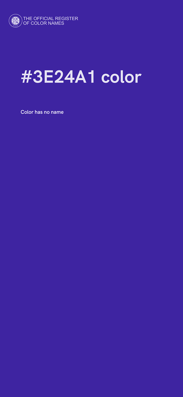 #3E24A1 color image
