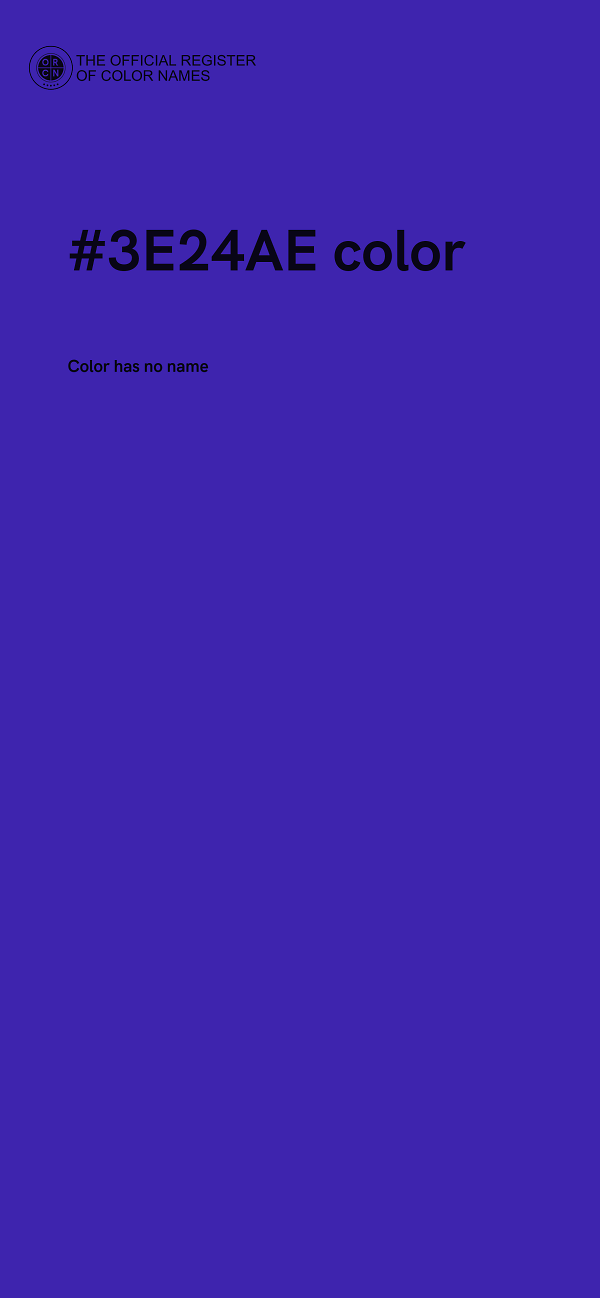 #3E24AE color image