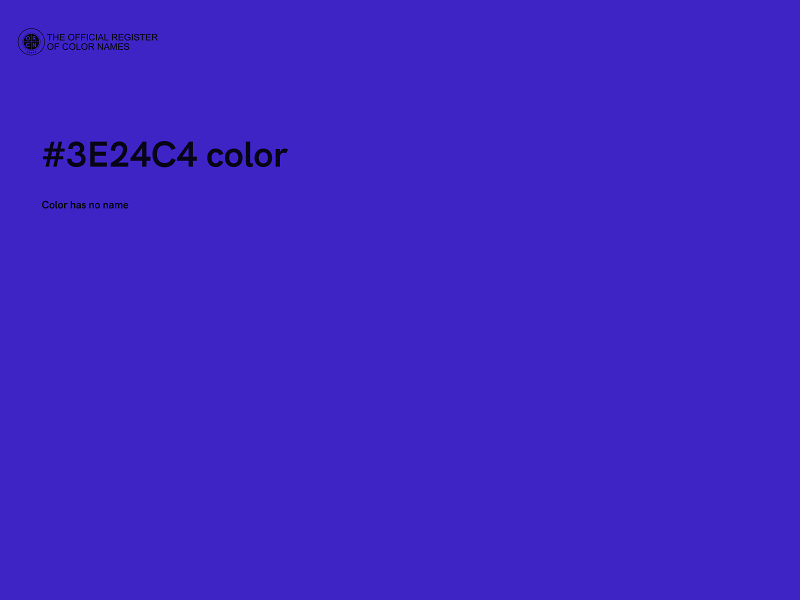 #3E24C4 color image