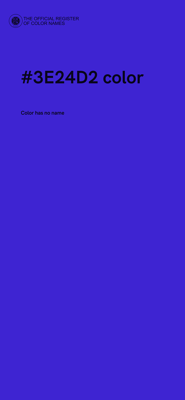 #3E24D2 color image
