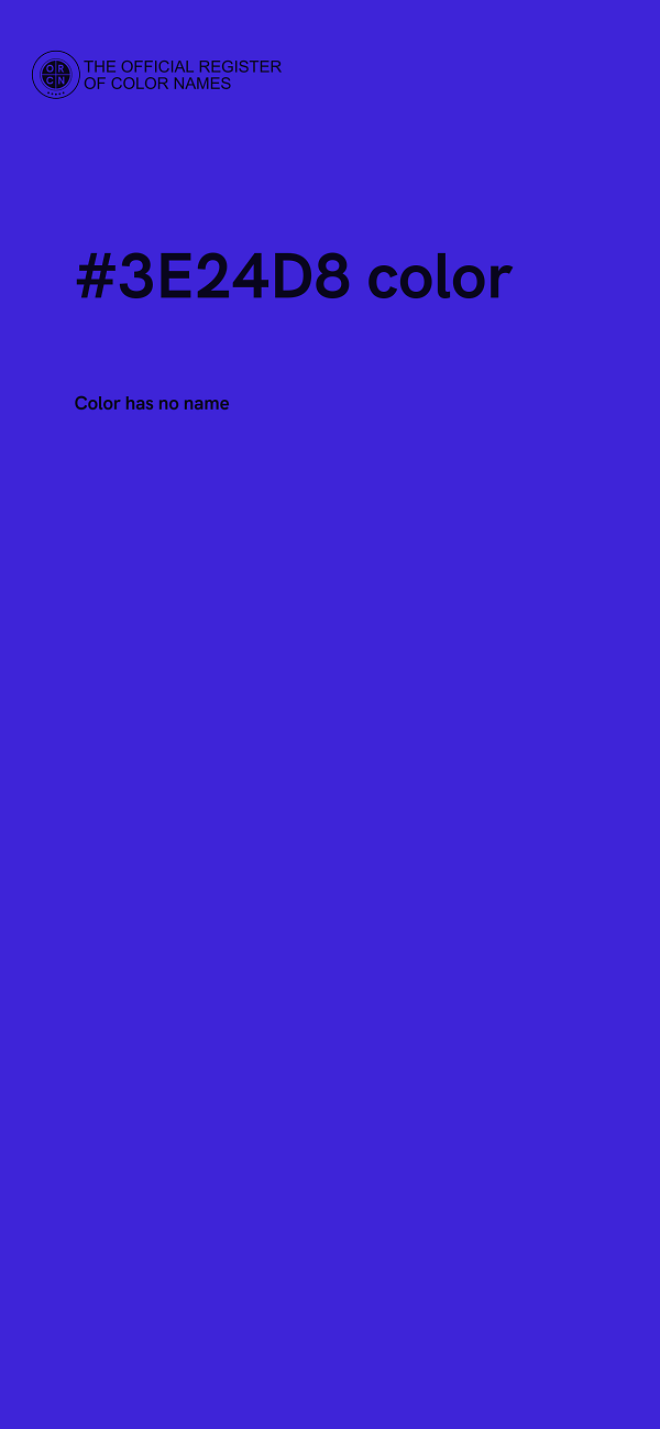 #3E24D8 color image