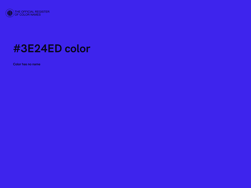 #3E24ED color image
