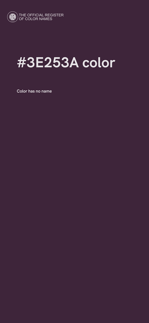 #3E253A color image