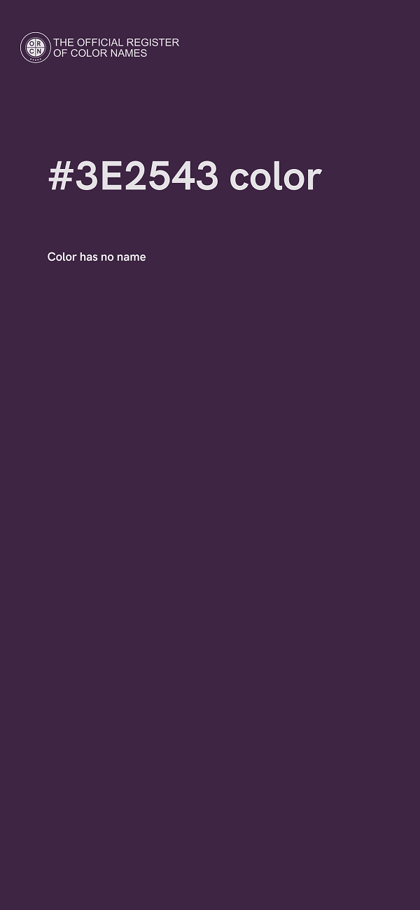#3E2543 color image