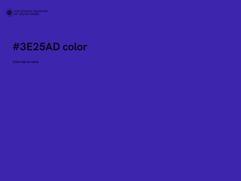 #3E25AD color image