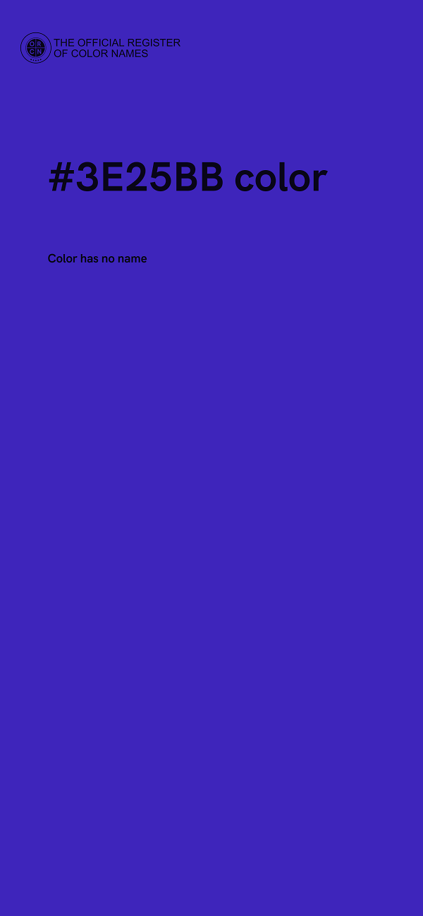 #3E25BB color image