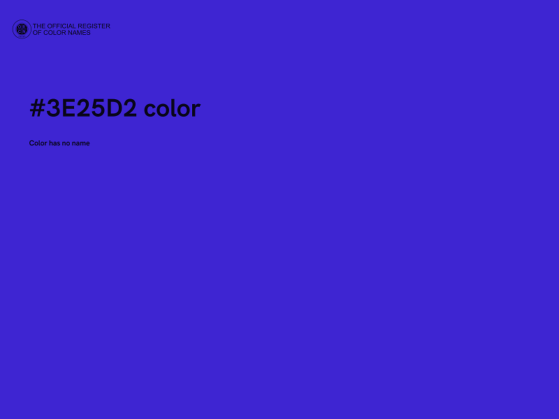 #3E25D2 color image