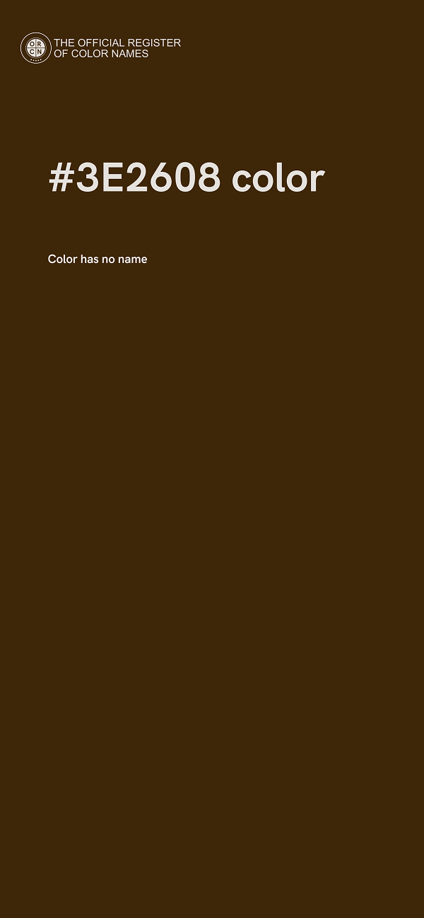 #3E2608 color image
