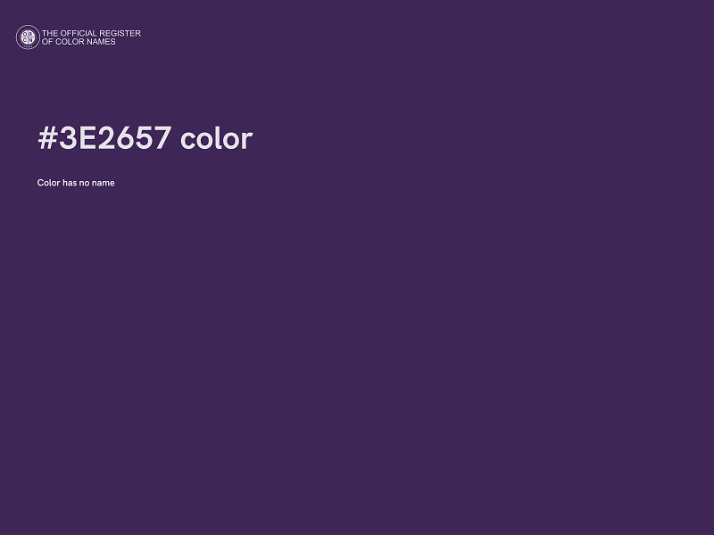 #3E2657 color image