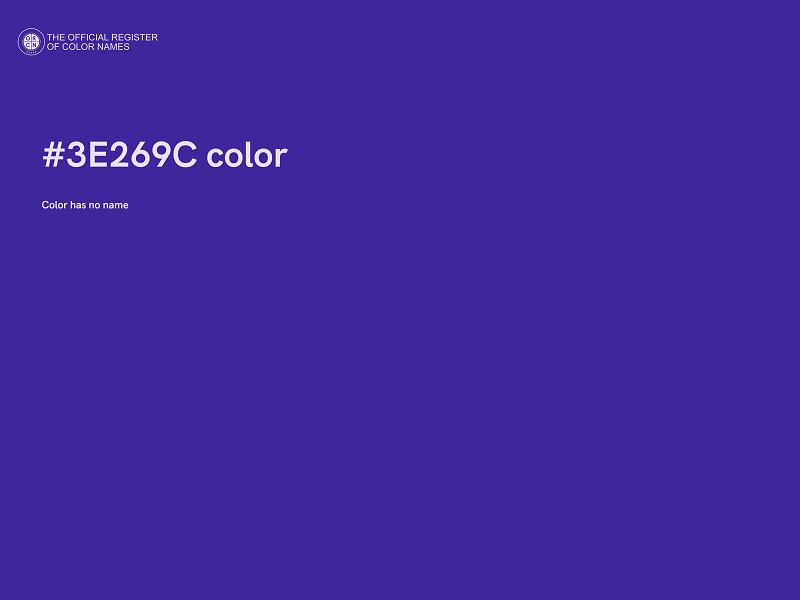 #3E269C color image