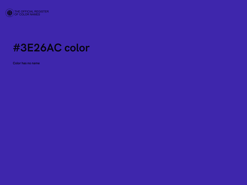 #3E26AC color image