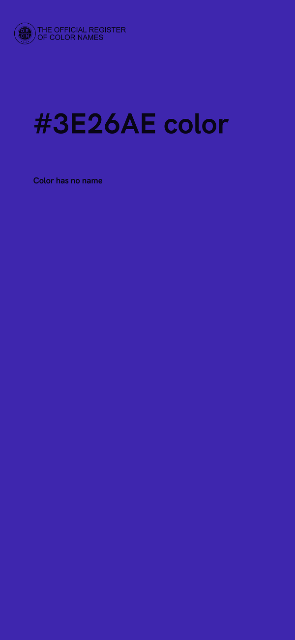 #3E26AE color image