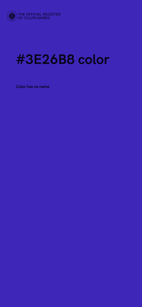 #3E26B8 color image