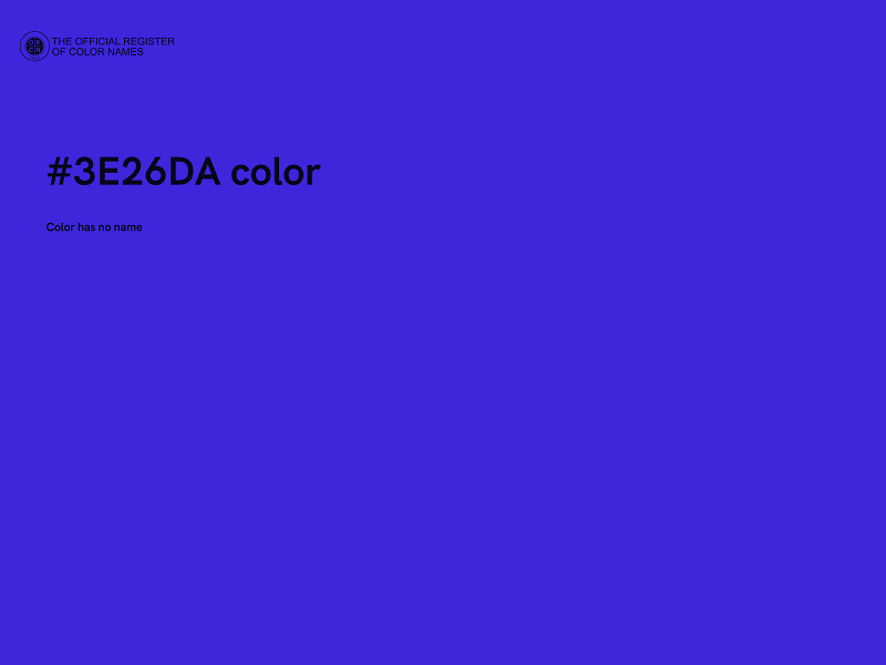 #3E26DA color image