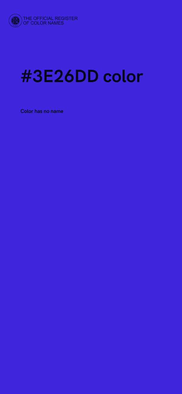 #3E26DD color image