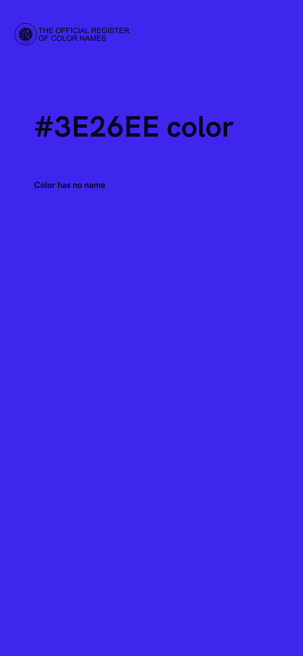 #3E26EE color image