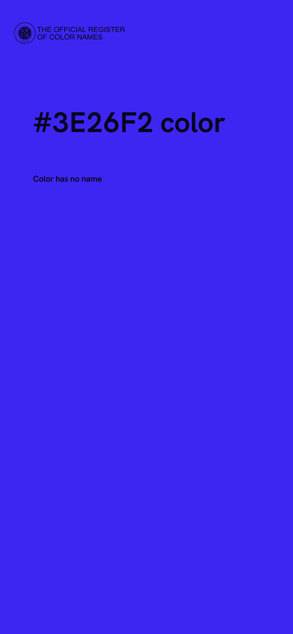 #3E26F2 color image