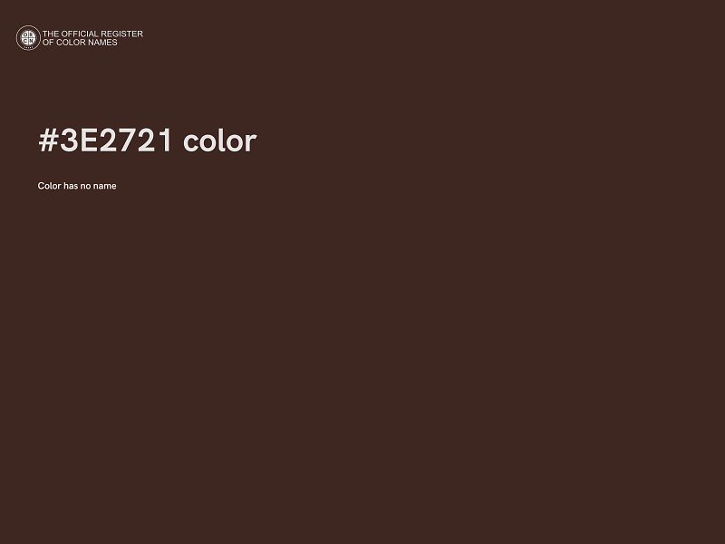 #3E2721 color image