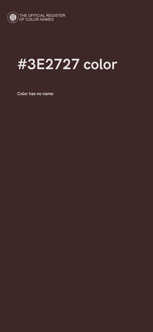 #3E2727 color image