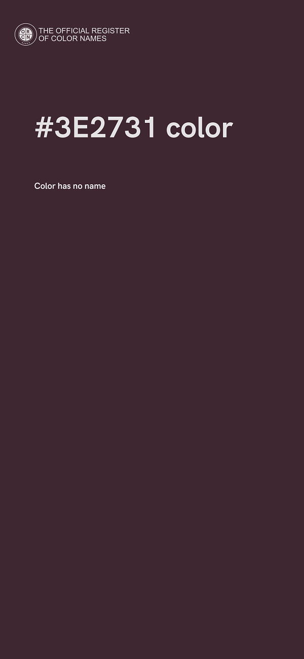 #3E2731 color image