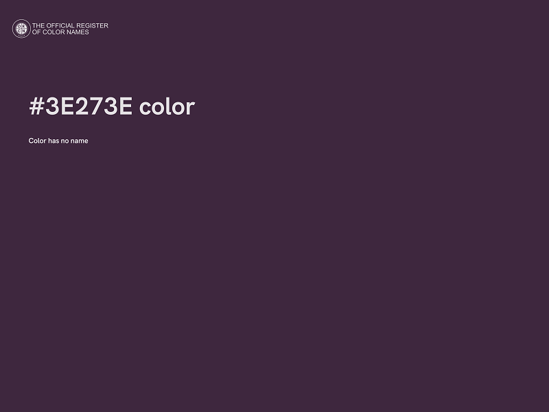 #3E273E color image