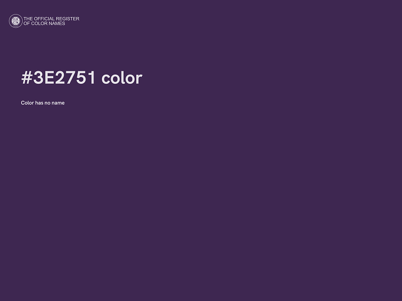 #3E2751 color image