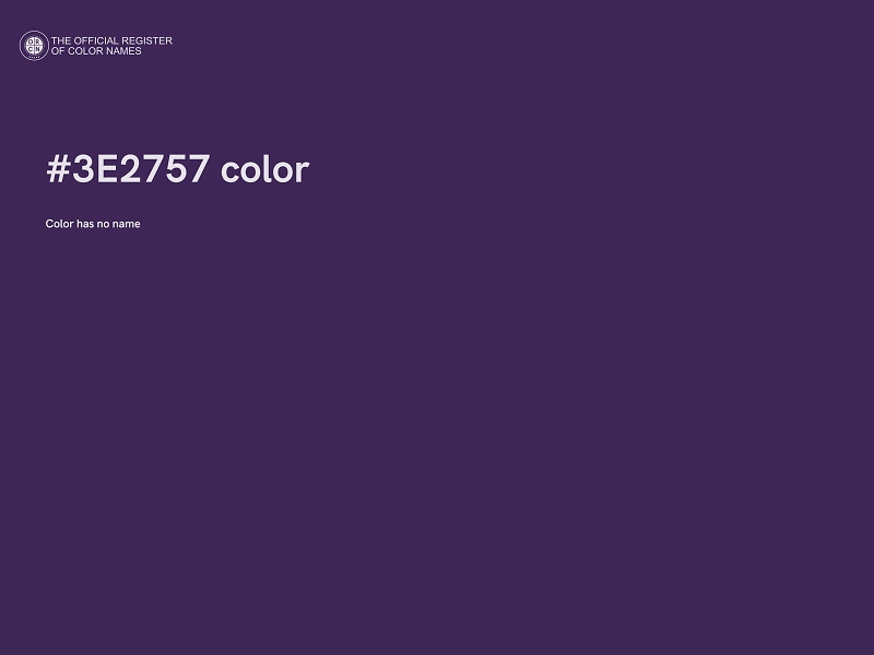 #3E2757 color image