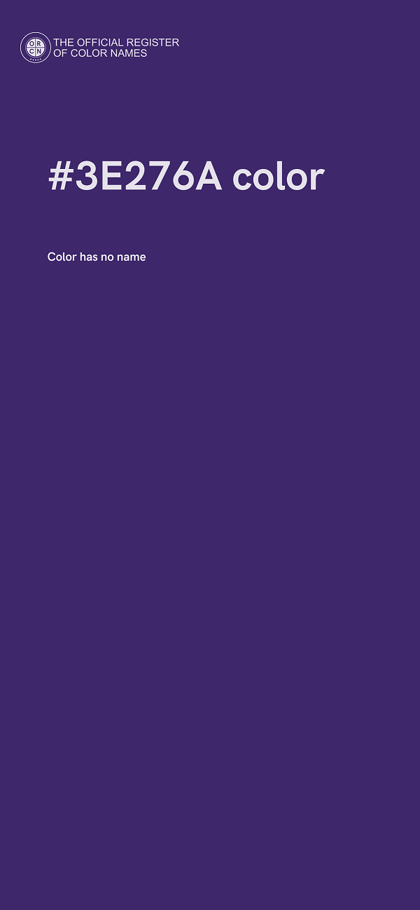 #3E276A color image
