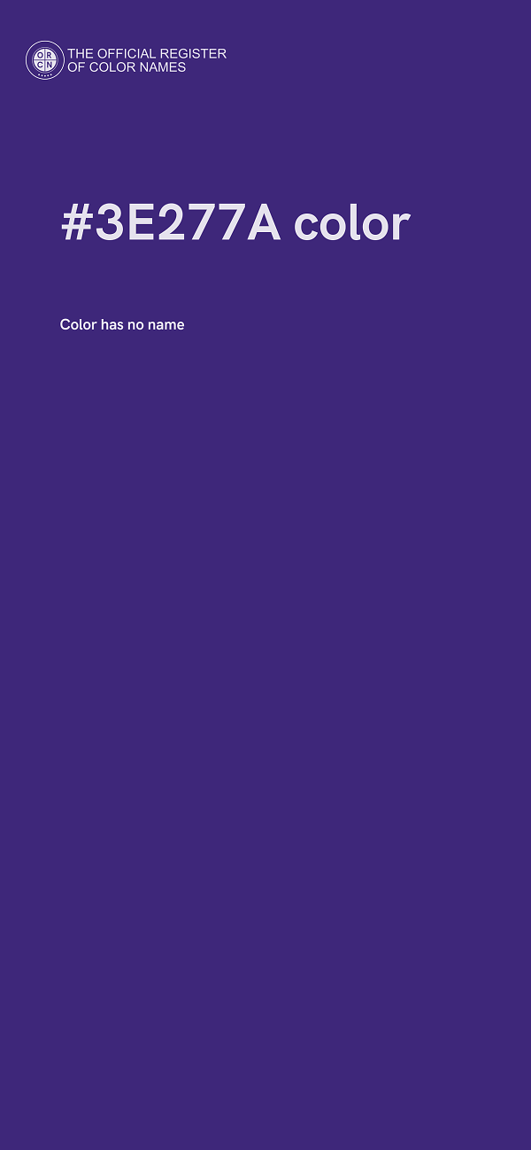 #3E277A color image