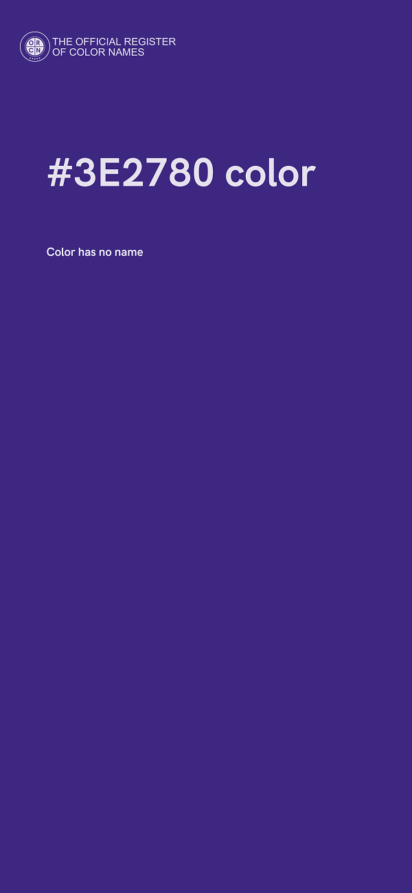 #3E2780 color image