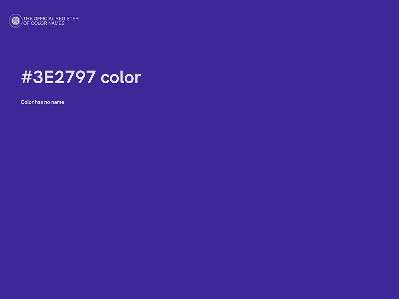 #3E2797 color image